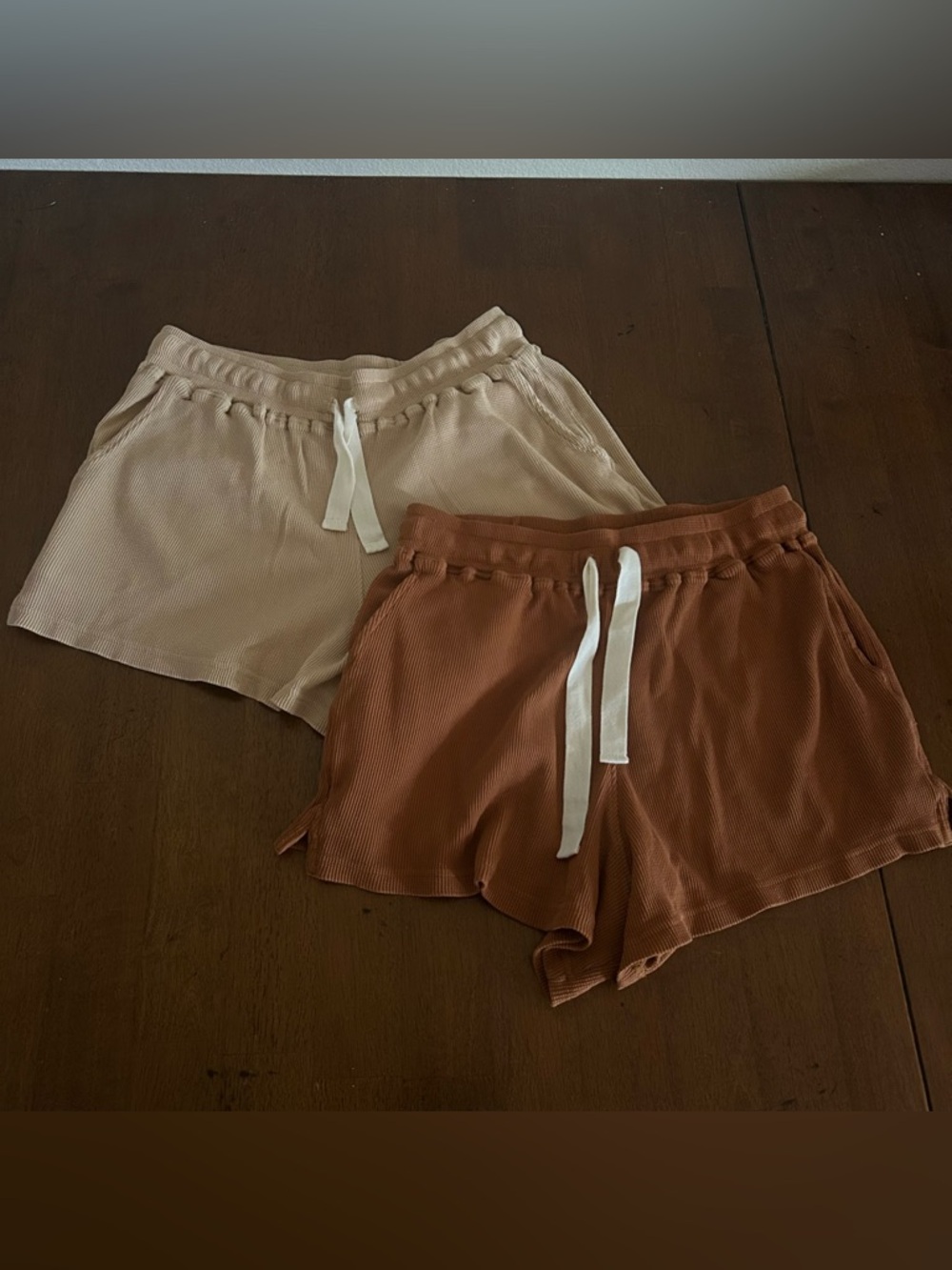 Ribbed Cotton Shorts